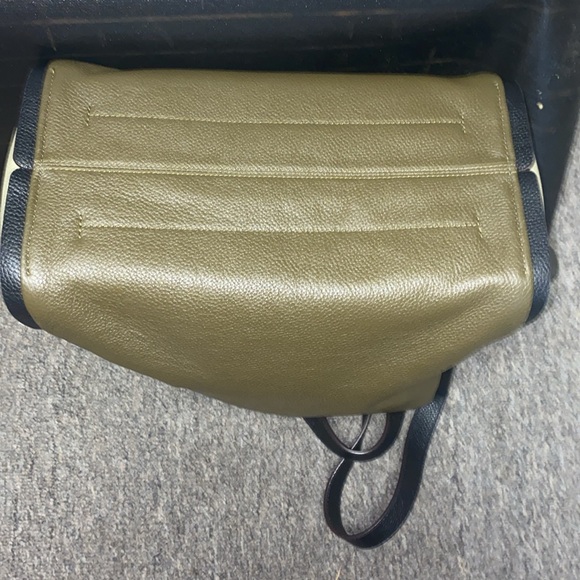 Kate Spade COLOR BLOCK LEATHER Green and Black Shoulder Bag PERFECT - Picture 5 of 7